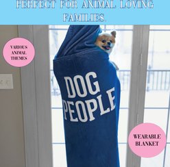 Pavilion Hooded Dog Blanket, Blue/White