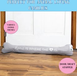 Pavilion Home Draft Stopper Outdoor Doormat, Grey/White