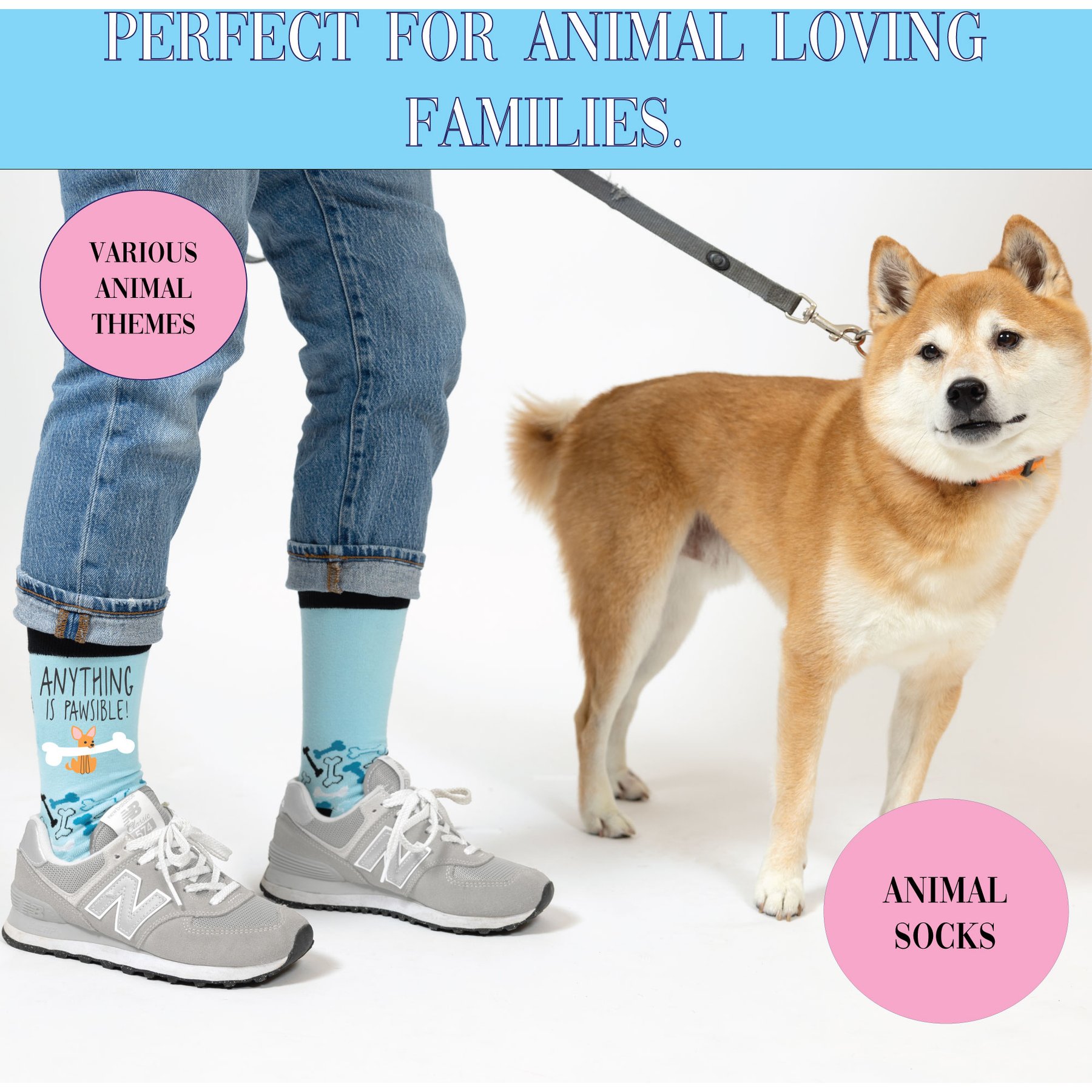 Pavilion Pawsible Socks Memorial Keepsake, Multicolor, Medium/Large