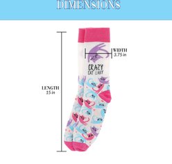 Pavilion Crazy Cat Lady Socks Memorial Keepsake, Multicolor, Medium/Large slide 2 of 3