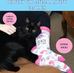 Pavilion Crazy Cat Lady Socks Memorial Keepsake, Multicolor, Medium/Large