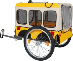 jansno Heavy-Duty Steel Frame Folding Bike Trailer for Dogs, 29-in, Yellow slide 2 of 6