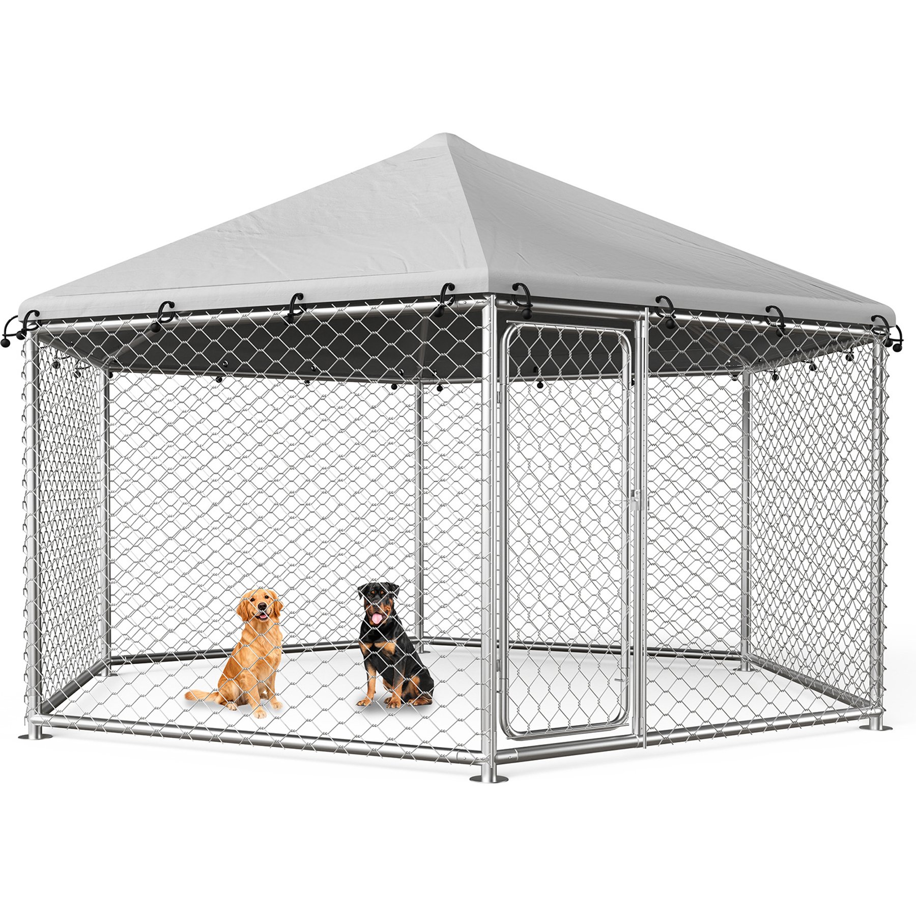 IronovaPets Heavy-Duty Outdoor Dog Pen, Large: 149-in