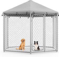 IronovaPets Heavy-Duty Outdoor Dog Pen, Small: 81-in