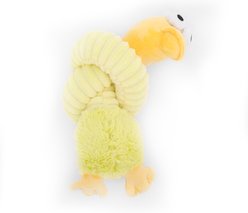Cozy Tails Squeak Long Neck Duck Plush Dog Toy, Yellow slide 1 of 9