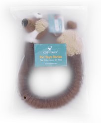Cozy Tails Squeak Long Neck Fox Plush Rope Tug Dog Toy, Brown slide 2 of 9