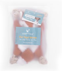 Cozy Tails Squeak Fox Crinkle Plush Rope Tug Dog Toy, Red slide 2 of 9