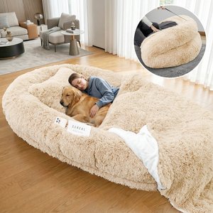 CARHARTT Firm Duck Sherpa-Lined Dog Throw Blanket, Carhartt Brown