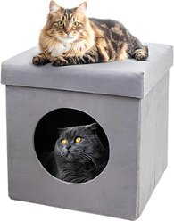 ASPCA Foldable Cat House, Gray