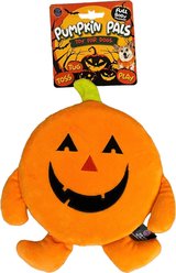 Bow-Wow Pet Halloween Pumpkin Pals Jack-O-Lantern Squeaky Dog Plush Toy, Jack-O'-Lantern