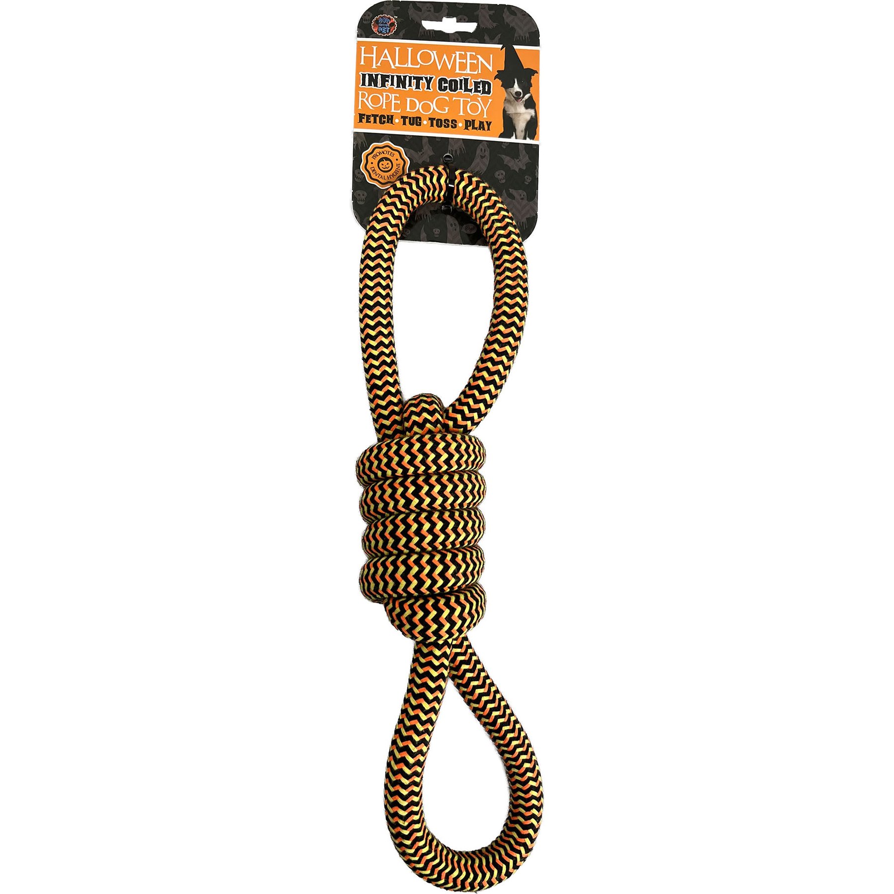 Bow-Wow Pet Halloween Tug-O-Rope Dog Ropes Tug Toy
