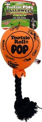 Tootsie Roll Halloween Lollipop Squeaky Dog Plush Toy