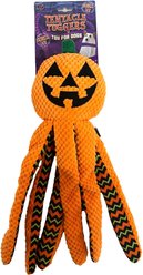 Bow-Wow Pet Halloween Jack-O-Lantern Octopus Squeaky Dog Plush Toy