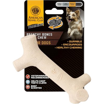 American Kennel Club American Kennel Club Polypropylene Branch Bone Durable Beef Scented Training Dog Chew Toy