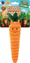 Bow-Wow Pet Squeaky Plush Carrot Dog Toy
