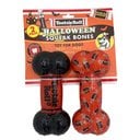 Tootsie Roll Halloween Printed TPR Bones – Tootsie Roll Scented Squeaky Dog Chew Toy, 2 count