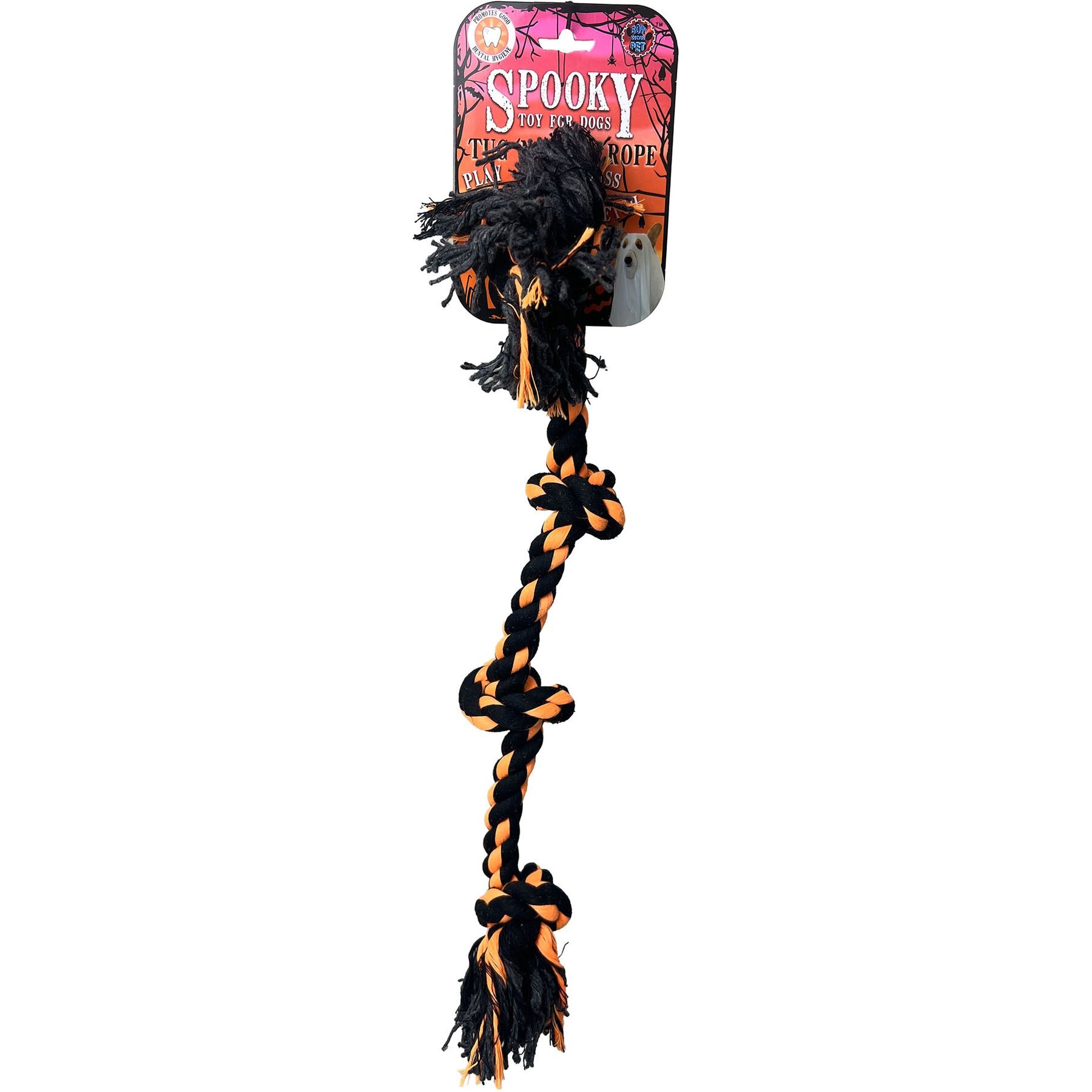 Bow-Wow Pet Halloween Tug-N-Play Tough Dog Ropes Tug Toy, Rope