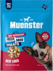 Muenster Beef Liver Limited Ingredient Diet Freeze-Dried Dog Treats, 16-oz bag