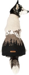 Eddie Bauer Mountain Landscape Dog Sweater, Heathered Oatmeal, X-Large