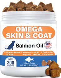 ColEaze Omega 3 Skin & Coat Support Supplement for Dogs, 200 count
