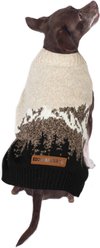 Eddie Bauer Mountain Landscape Dog Sweater, Heathered Oatmeal, X-Small