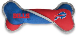 Littlearth NFL Tug Bone with Squeaker Dog Toy, Buffalo Bills