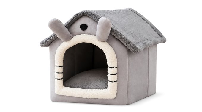 NONOPETS Cozy Cushion Single Roof Synthetic Fabric Cat House Tent
