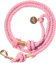 Glow Pups Rope Dog Leash, Light Pink, 5-ft