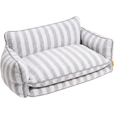 Glow Pups Glow Pups Soft Faux Lambswool Washable Sofa Dog Bed, Grey, X-Large