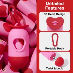 VETRESKA Crush & Blush Dog Poop Bags & Dispenser Set, 105 count slide 2 of 9