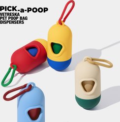 VETRESKA Chroma Dog Poop Bags & Dispenser Set, Red, 105 count slide 2 of 9