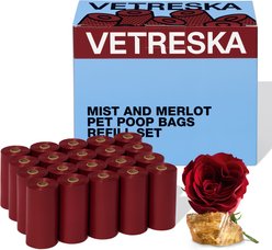 VETRESKA Mist & Merlot Dog Poop Bags Refill Set, 300 count