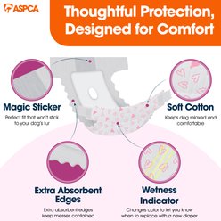 ASPCA Female Dog Diapers, Medium: 15 to 23-in waist, 24 count slide 2 of 9