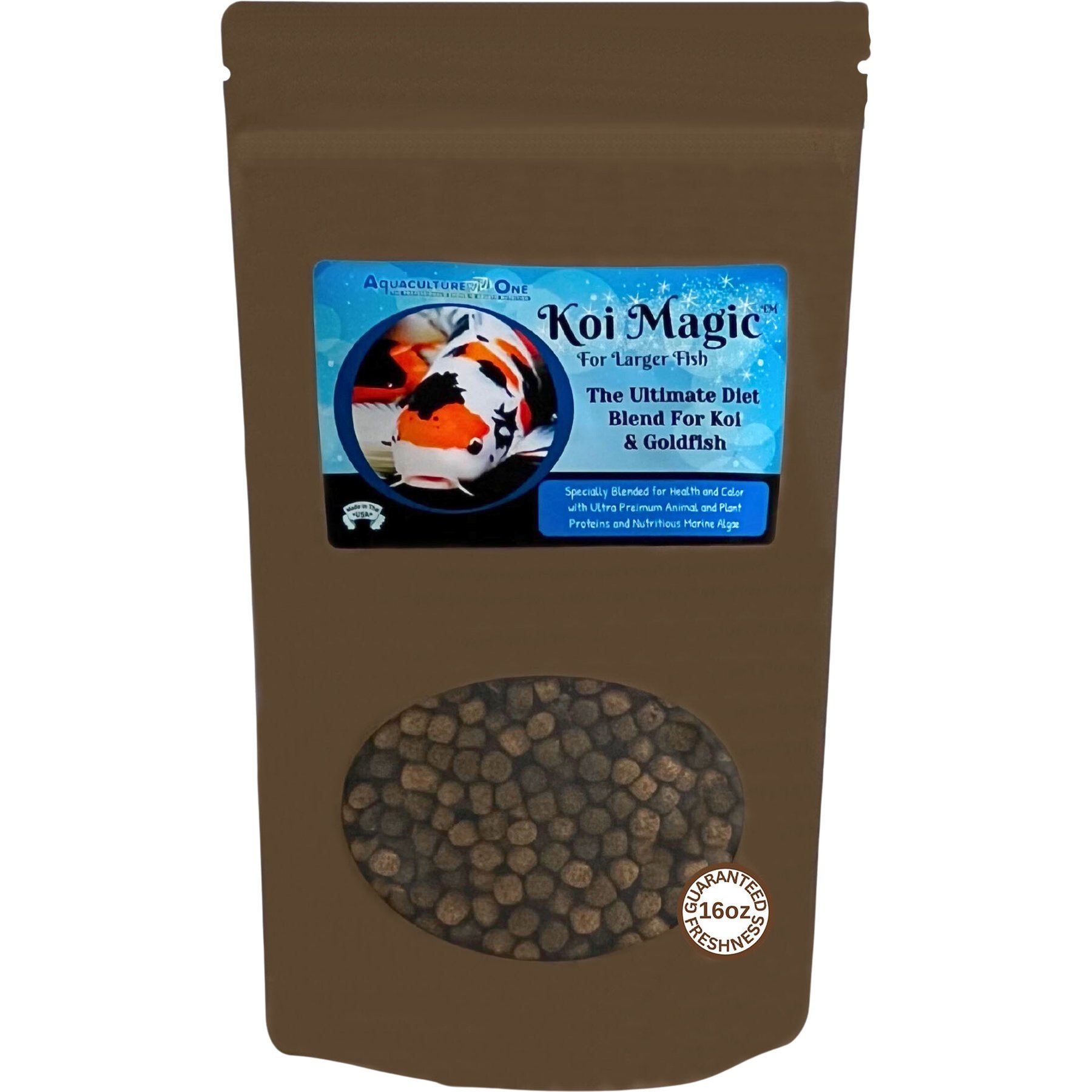 Aquaculture-One Koi Magic Pellets Large Koi & Goldfish Food, 16-oz bag