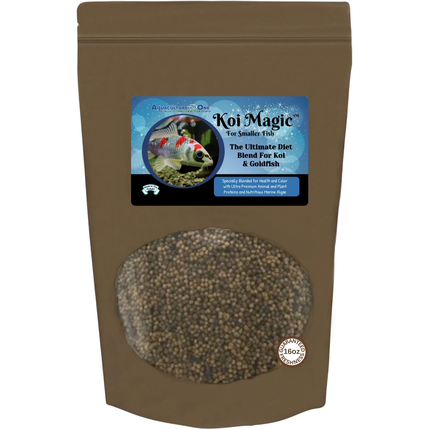 Aquaculture-One Koi Magic Pellets Small Koi & Goldfish Food, 16-oz bag