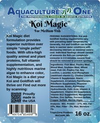 Aquaculture-One Koi Magic Pellets Medium Koi & Goldfish Food, 16-oz bag slide 2 of 5