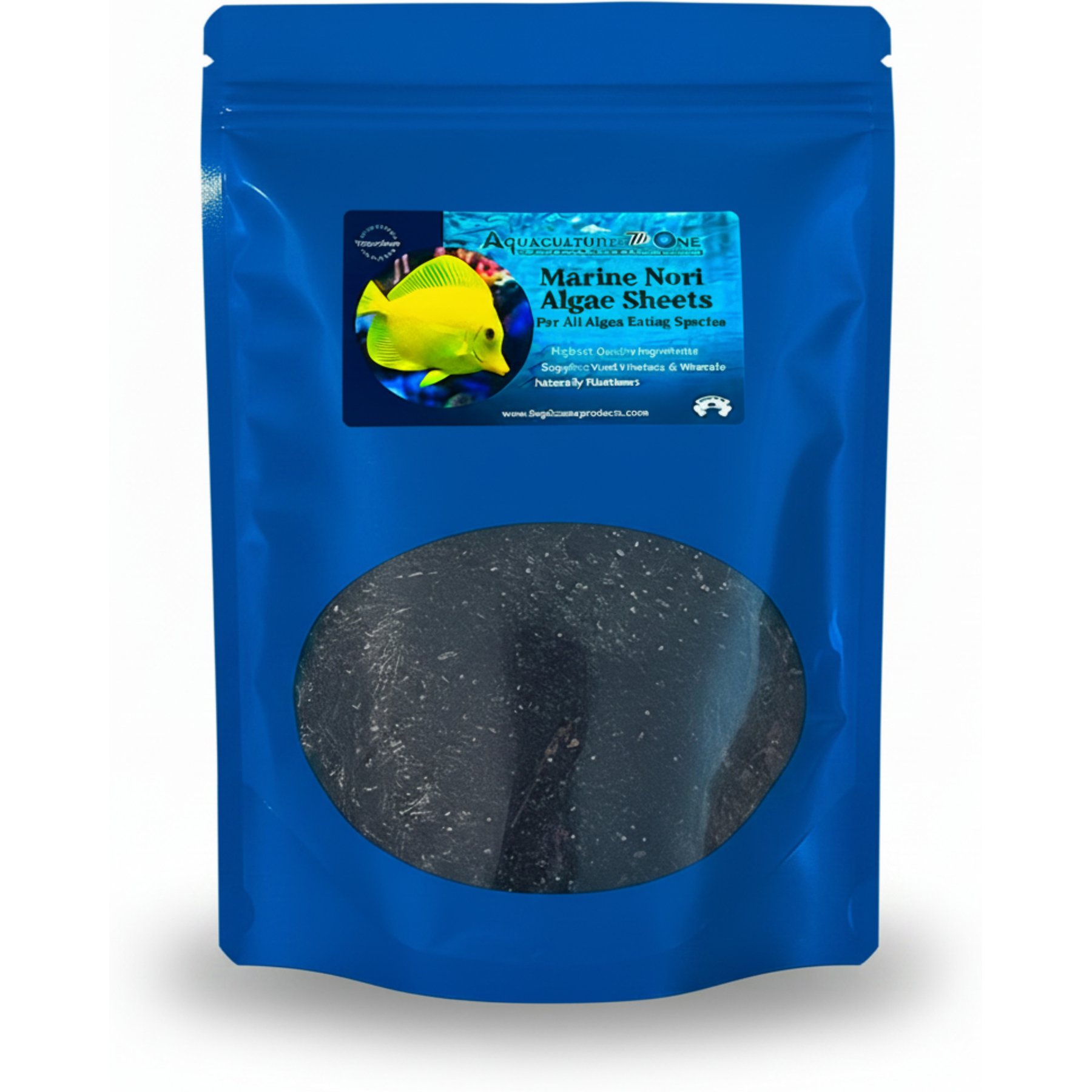 Aquaculture-One Marine Nori Algae Whole Sheets Fish Supplement, 60-gm bag