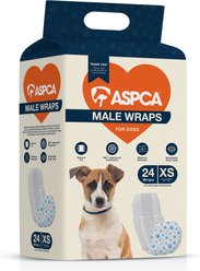 ASPCA Disposable Male Dog Diapers, X-Small: 6 to 13-in waist, 24 count