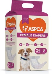 ASPCA Female Dog Diapers, Small: 12 to 20-in waist, 24 count