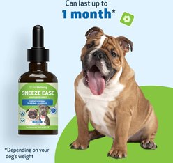 Pet Wellbeing Sneeze Ease Support Occasional Seasonal Allergy Relief Bacon Flavored Liquid Supplement for Dogs, 2-oz slide 2 of 7