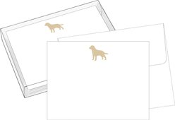 Maison de Papier Yellow Lab Flat Card Canvas Art