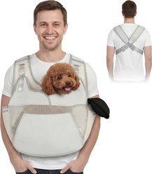 Supet Seat Belt Loop Sling Dog Carrier, Grey, Medium