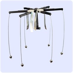 Sparrow-B-Gone! Bottom Pole Mounted Flat & Level Roof Bluebird House Accessory, Black