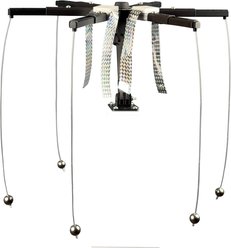 Sparrow-B-Gone! Bottom Pole Mounted Flat Surfaced & Angled Roof Bluebird House Accessory, Black