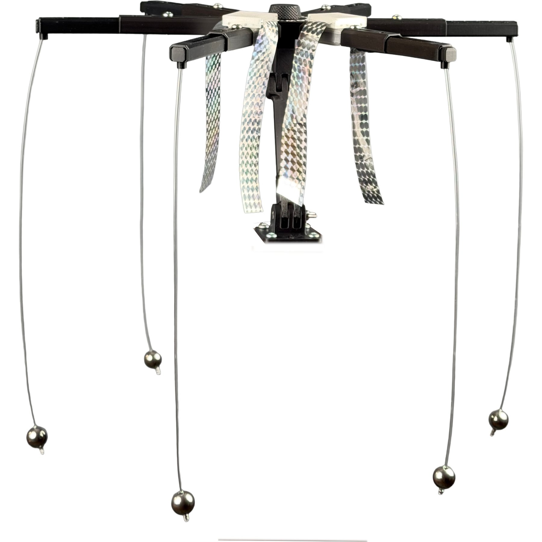 Sparrow-B-Gone! Bottom Pole Mounted Flat Surfaced & Angled Roof Bluebird House Accessory, Black