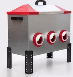 RentACoop 6-Port Flock Poultry Feeder, 65-lbs