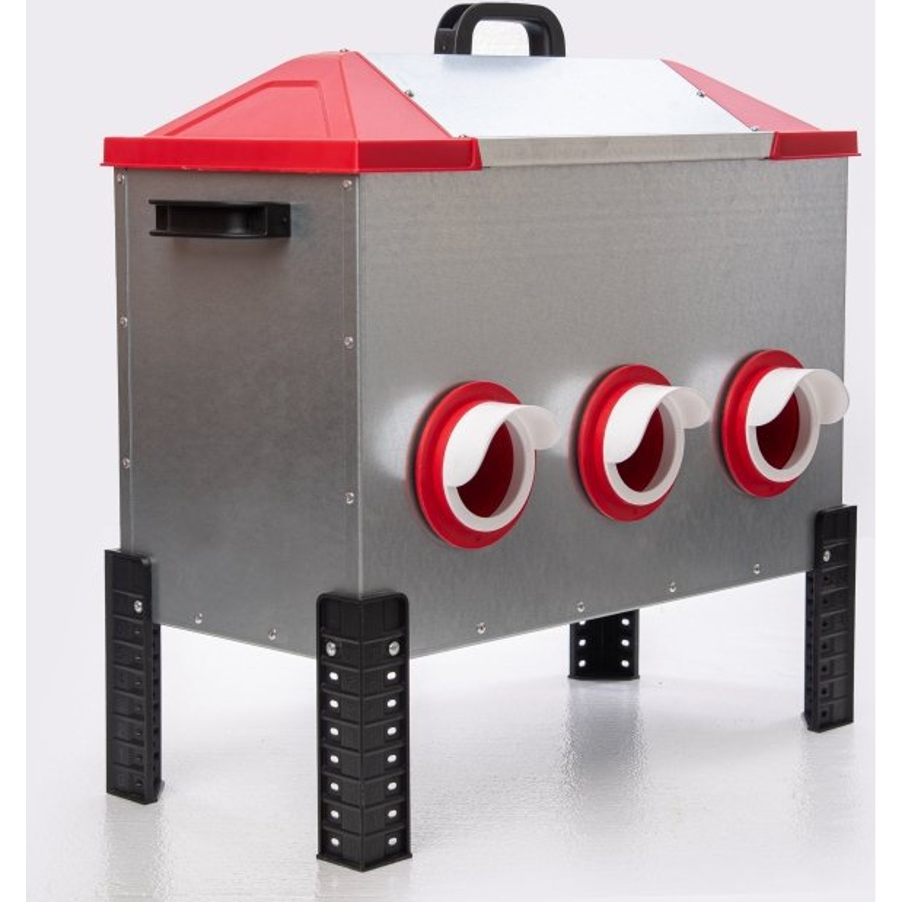 RentACoop 6-Port Flock Poultry Feeder, 65-lbs