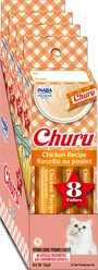 Inaba Churu Grain-Free Creamy Puree Chicken Recipe Lickable Cat Treat, 0.5-oz tube, 32 count