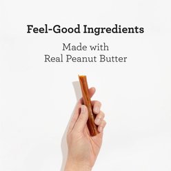 DreamBone DreamSticks Real Peanut Butter Rawhide Free Dog Hard Chew Treats, 26 count slide 2 of 9