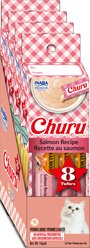 Inaba Churu Grain-Free Creamy Puree Salmon Recipe Lickable Cat Treat, 0.5-oz tube, 32 count